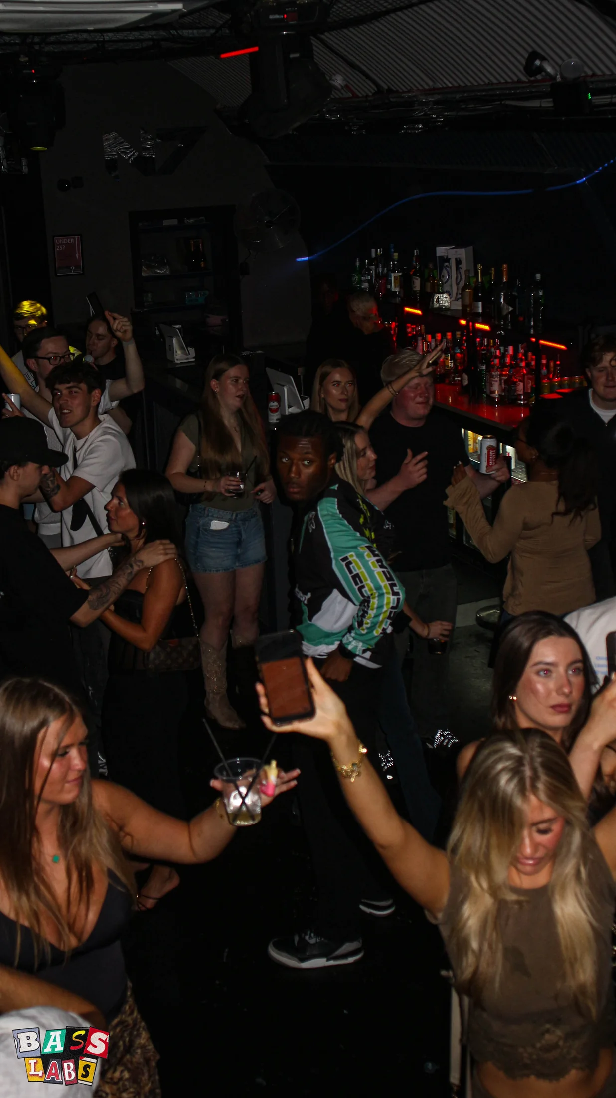 First birthday crowd at Bass Labs